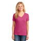 Port & Company® Ladies Core Cotton V-Neck Tee