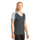 Sport-Tek® Ladies CamoHex Colorblock V-Neck Tee
