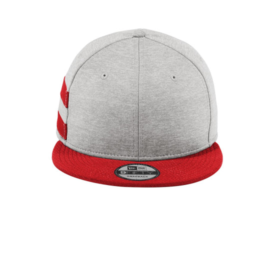 New Era ® Shadow Heather Striped Flat Bill Snapback Cap