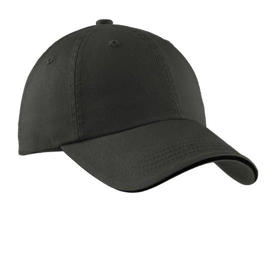 Port Authority® Sandwich Bill Cap with Striped Closure