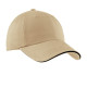 Port Authority® Sandwich Bill Cap with Striped Closure
