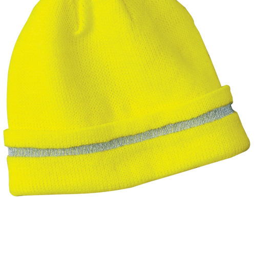 CornerStone® - Enhanced Visibility Beanie with Reflective Stripe