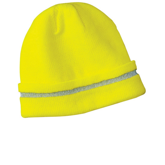 CornerStone® - Enhanced Visibility Beanie with Reflective Stripe