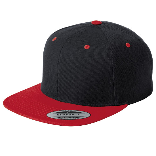 Sport-Tek® Yupoong® Flat Bill Snapback Cap