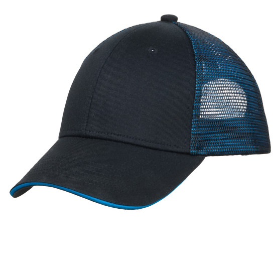 Port Authority® Double Mesh Snapback Sandwich Bill Cap