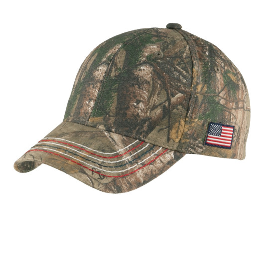 Port Authority® Americana Contrast Stitch Camouflage Cap