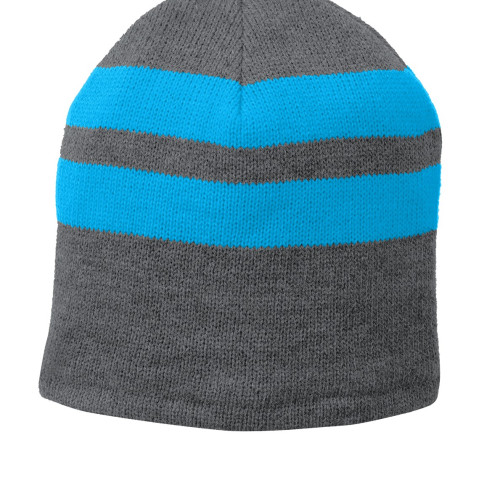 Port & Company® Fleece-Lined Striped Beanie Cap