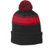 Sport-Tek® Stripe Pom Pom Beanie