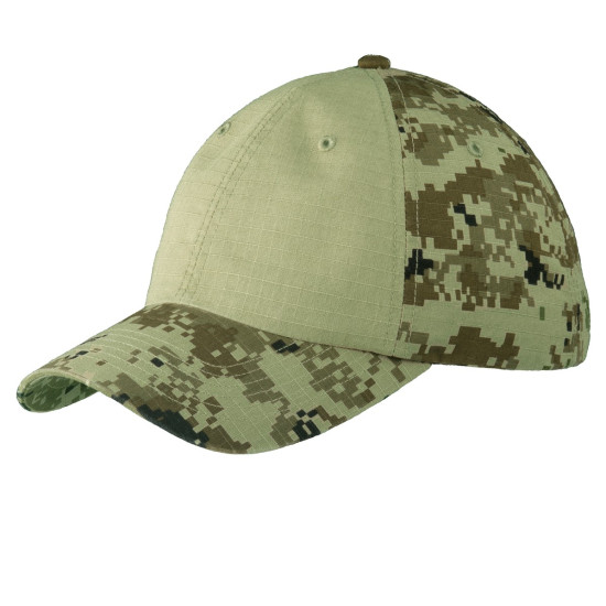 Port Authority® Colorblock Digital Ripstop Camouflage Cap