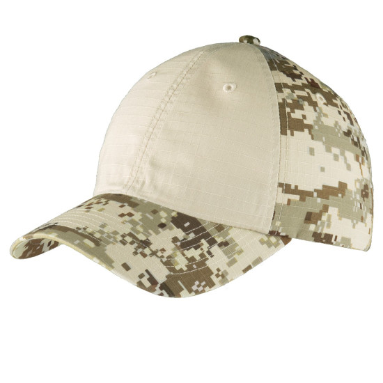 Port Authority® Colorblock Digital Ripstop Camouflage Cap