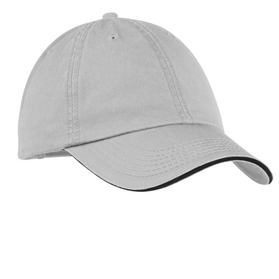 Port & Company® - Washed Twill Sandwich Bill Cap