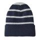 Sport-Tek® Striped Beanie with Solid Band