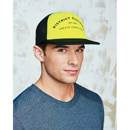 District ® Flat Bill Snapback Trucker Cap