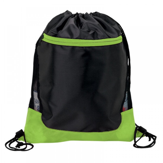 Color Splash Drawstring With Zip Pocket