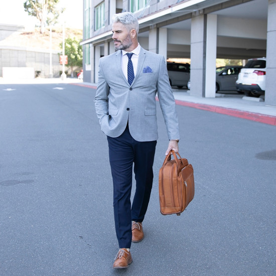 Solo® Walker Leather Rolling Case