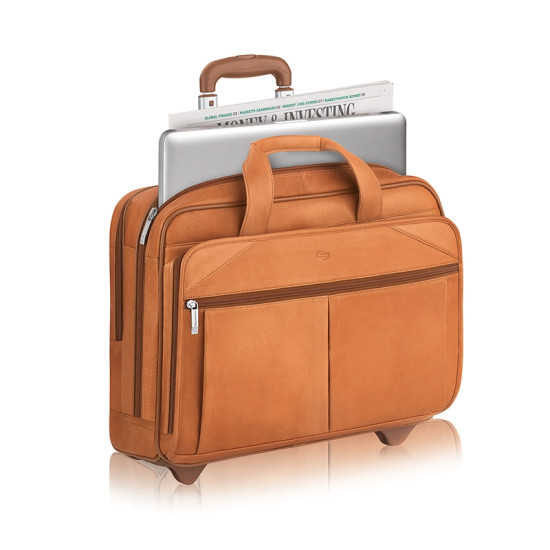 Solo® Walker Leather Rolling Case
