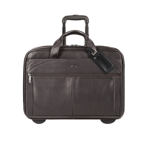 Solo® Walker Leather Rolling Case