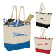 Barcelona Canvas & Jute Tote Bag