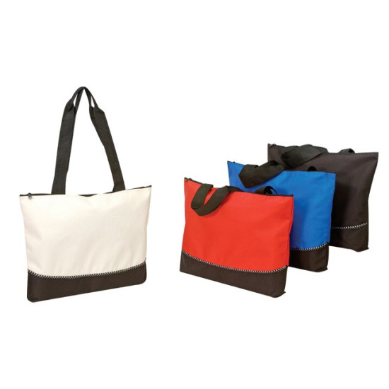 Poly Tote Bag with Zipper