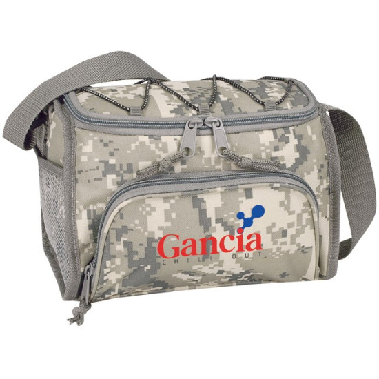 Digital Camo Poly 6-Pack Cooler Bag
