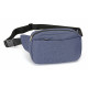 Heathered Three-Zippered Fanny Pack