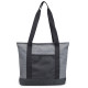 Heathered Zippered Tote Bag