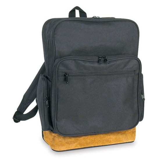 Leather Bottom Backpack
