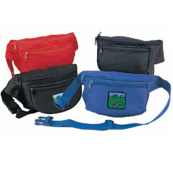 Nylon 3-Pocket Fanny Pack