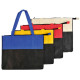Two Tone Polypropylene Zippered Tote Bag