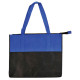 Two Tone Polypropylene Zippered Tote Bag
