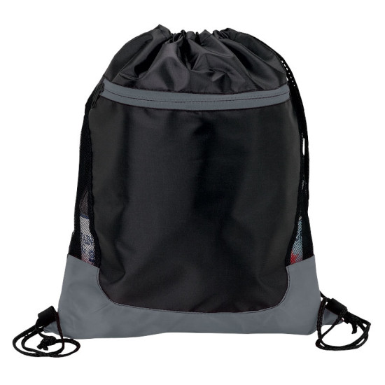 Color Splash Drawstring With Zip Pocket