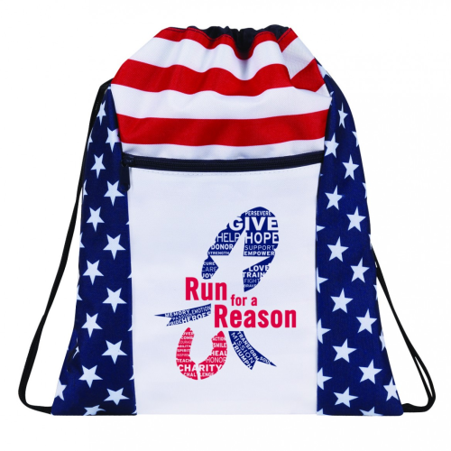 Patriotic Drawstring Backpack