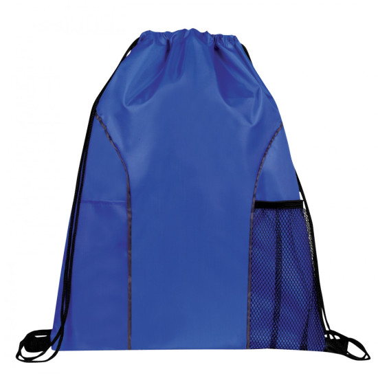 Dual Pocket Drawstring Backpack