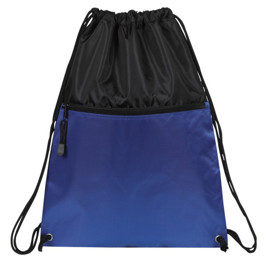 Drawcord Backpack w/ Zipper Pocket
