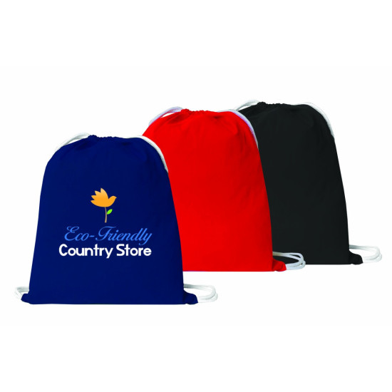 Colored Cotton Drawstring with White Cord