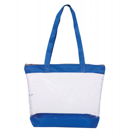 Basic Clear Zipper Tote
