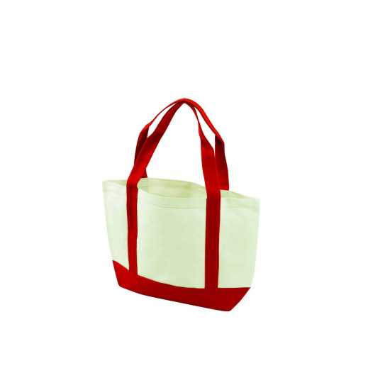 White Cotton Boat Tote