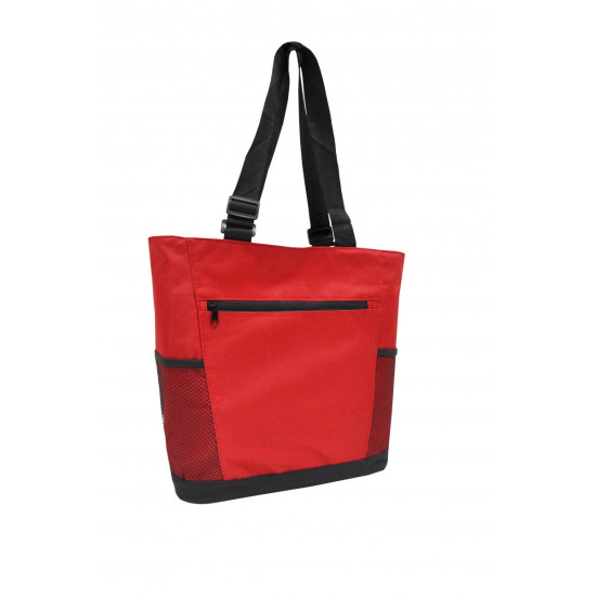 Adjustable Handle Zipper Tote