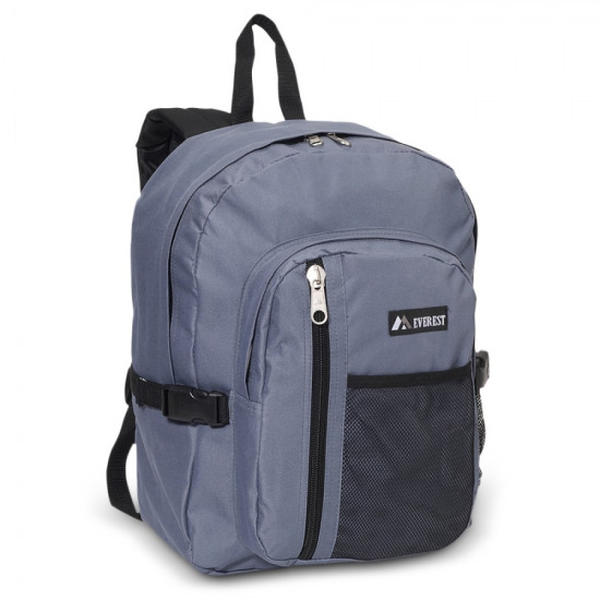 Backpack With Front Mesh Pocket