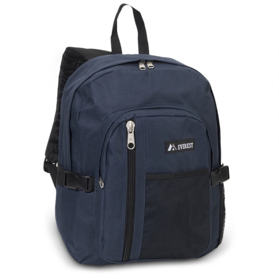 Backpack With Front Mesh Pocket