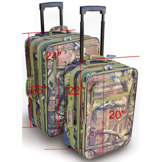 24" Mossy Oak Luggage 2Pc. Set