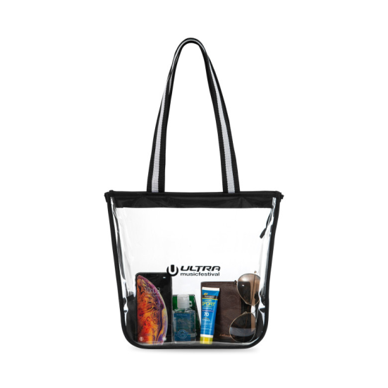 Sigma Clear Zippered Tote Bag