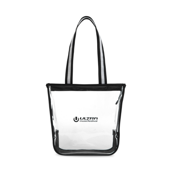 Sigma Clear Zippered Tote Bag