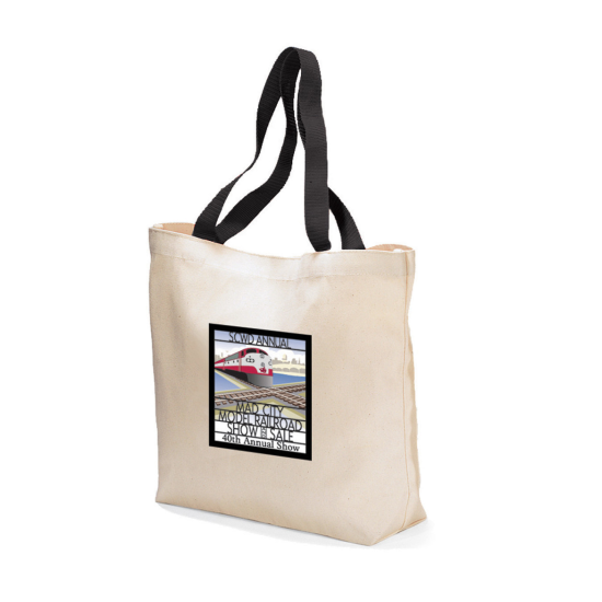 Colored Handle Tote Bag