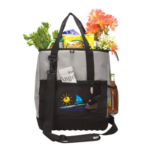 Cooler Tote  Bag W/ Molded Bottom