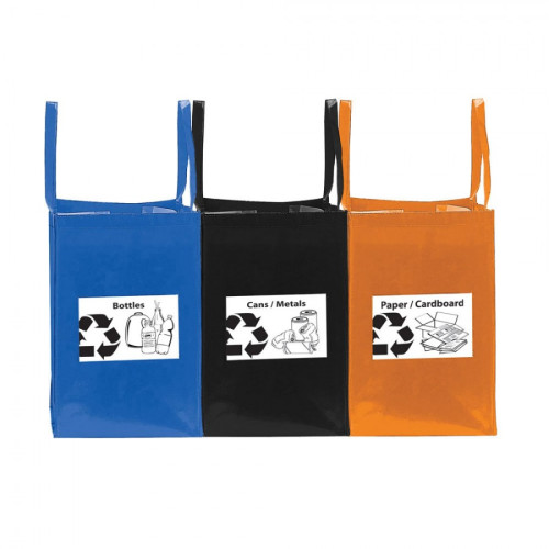 Folding Recycling Bags (Set Of 3)