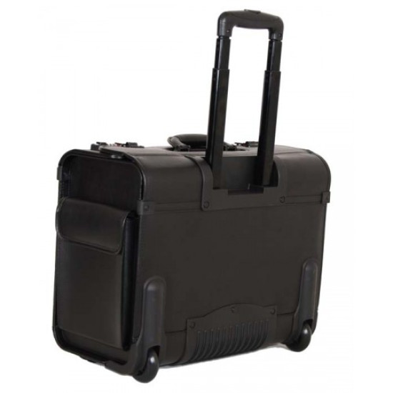 Leather rolling computer & catalog case