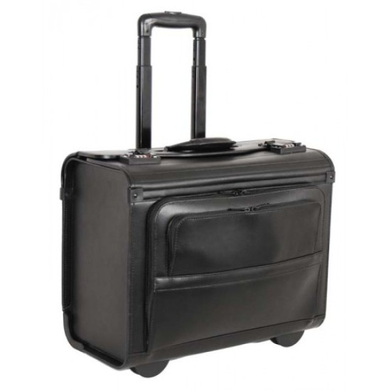 Leather rolling computer & catalog case