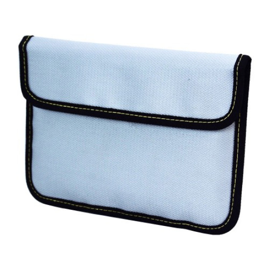 Signal blocking pouch (Fire proof & fits up 9"x6" tablet, cell phone & hard drive)