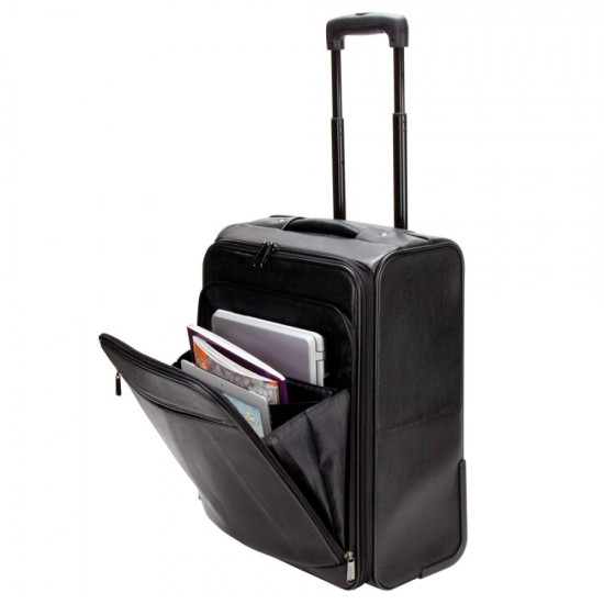 The Precision Leather 20" Computer/Tablet Carry-on